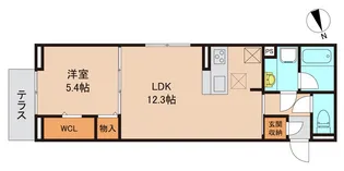 ディースカイ【1階】の間取り
