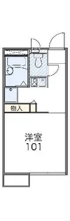 レオパレス音羽【1階】の間取り