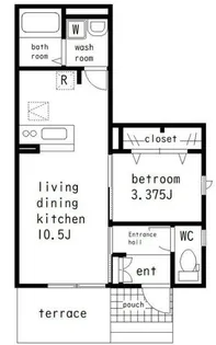 Loulou MS(ルル・エムエス)【1階】の間取り