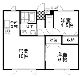 コーポラ・ラ・ラ【2階】の間取り