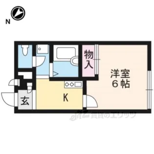 レオパレス清水【2階】の間取り