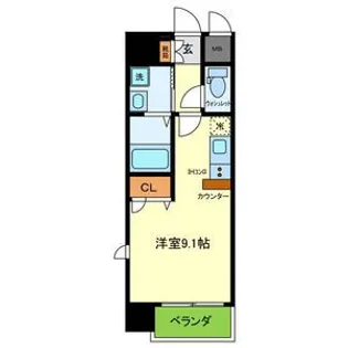 ONLYONE川西中央I【7階】の間取り