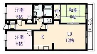 ビューテラスミウラ【1階】の間取り