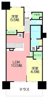 エアヒルズ藤沢【5階】の間取り