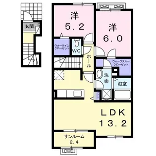 アンサンブルIII【2階】の間取り