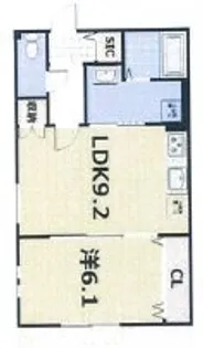 FORCE西院【3階】の間取り