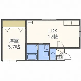 グレイス南【1階】の間取り