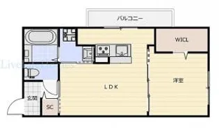 バイオレットガーデンA【3階】の間取り