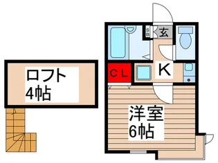 ハッピーライフ里・1号館【2階】の間取り