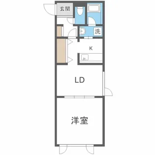 スカイパレス【4階】の間取り