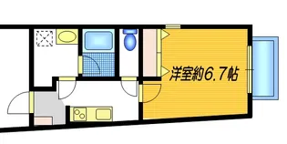 キューブ・ツコ【1階】の間取り