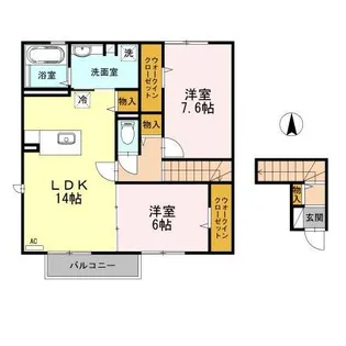 サンビタリアM【2階】の間取り
