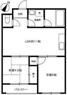 エトワール杉本【2階】の間取り