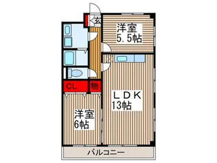 せぞん若海【4階】の間取り