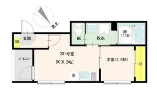 アルテアテラス池袋【2階】の間取り
