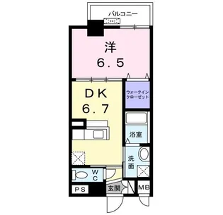 ルラーシュ西明石【3階】の間取り