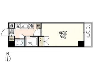 ウイング大手町【6階】の間取り