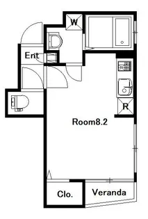 カーサプレディア【2階】の間取り