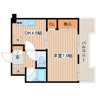 グリーンハピー宮城野【4階】の間取り