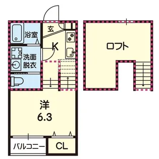 ステラ光の森II【1階】の間取り