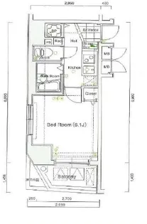 プリズムスクエア本駒込【12階】の間取り