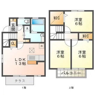 セレブレイト【2階】の間取り
