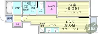 マノアーレ名取駅西A【1階】の間取り