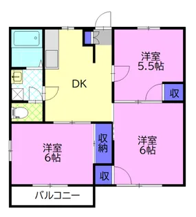 コーポセレナ A【2階】の間取り