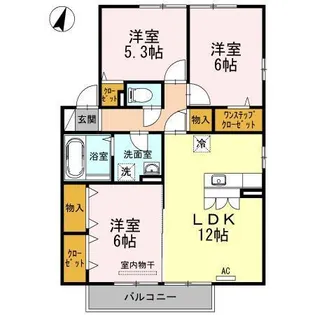 グラン・ガーデン I【2階】の間取り