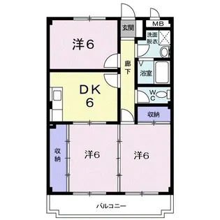 ドエルIII【1階】の間取り