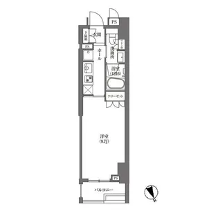 HAMACHO APARTMENTS【7階】の間取り