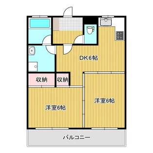 一瀬グランドパレ【2階】の間取り