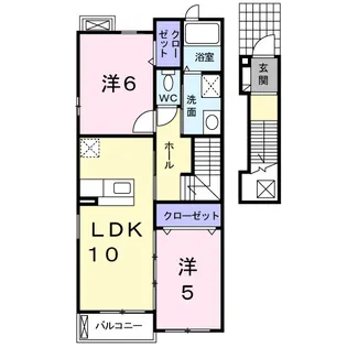 スパーブレジデンスA【2階】の間取り