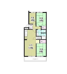 リバーサイドC棟【1階】の間取り