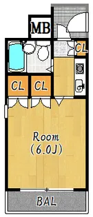 フェミナ伊丹【5階】の間取り