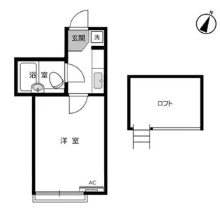 プラザドゥクレセント【1階】の間取り