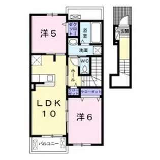 ガーデンハウス 梅の里 B【2階】の間取り