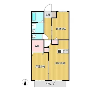 メルシーB【1階】の間取り