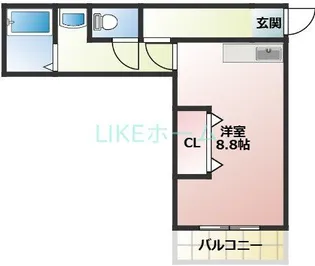 エスコートビル【2階】の間取り
