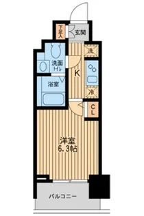KDXレジデンス板橋本町【9階】の間取り