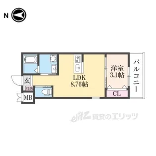GAZELLENOAH尼崎次屋【1階】の間取り
