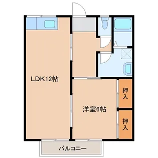 Sコーポ沖代【2階】の間取り