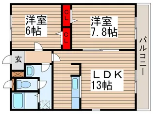 グランド・カオルIII【2階】の間取り