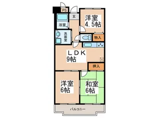 プリミエ-ル烏山【1階】の間取り