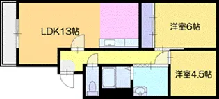 レジデンスちくほう【2階】の間取り