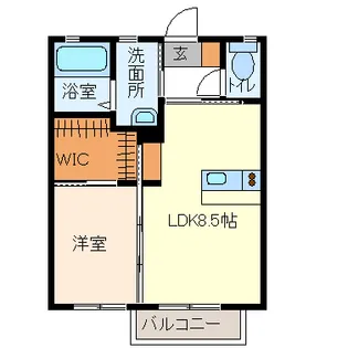 ブライトスクウェアー N棟【1階】の間取り