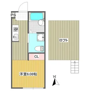 エスポワール弘明寺【2階】の間取り