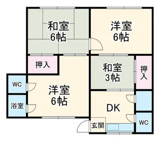 第二水谷荘【2階】の間取り