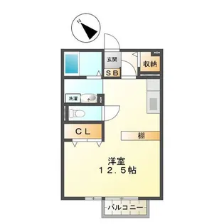 シャルムすずか【2階】の間取り
