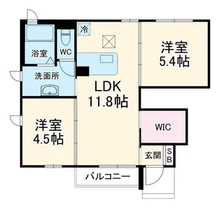 リヒト【2階】の間取り